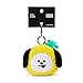BT21 CHIMMY Character Small Plush Stuffed Animal Coin Purse Pouch ID Card Wallet with Clip, Yellow