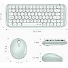 Jelly-Comb-Wireless-Keyboard-and-Mouse-Set-24Ghz-Wireless-Cute-Retro-Round-Key-Caps-and-Ergonomic-Mouse-Combo-for-Windows-PC-Notebook-Laptop-UK-Layout-Green Jelly Comb Wireless Keyboard and Mouse Set, 2.4Ghz Wireless Cute Retro Round Key Caps and Ergonomic Mouse Combo for…