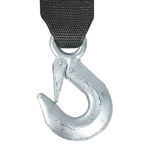 Fekuar Hand Winch with Hook & 20' Strap Hand Crank Use on Manual Trailer Boat Pull Tow (1500lbs) - Image 5