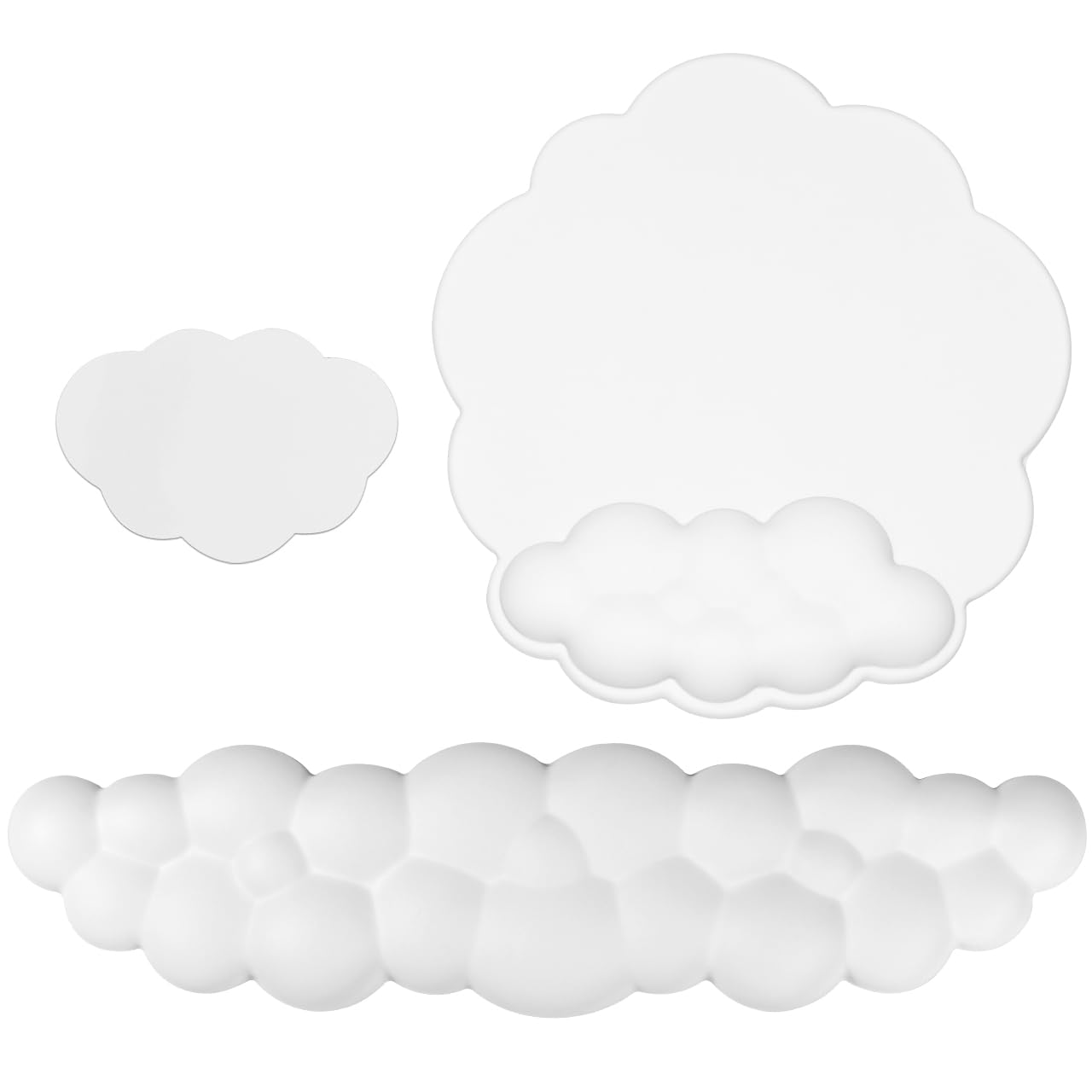 Photo 1 of JIKIOU Cloud Mouse Pads, Exquisite Leather Mouse Pads Wrist Support, Comfortable Memory Foam Wrist Rest