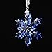 XIANGBAN Ice Smurfs Crystal Snowflake Ornaments Home Decor Winter Decoration (2019-Blue)