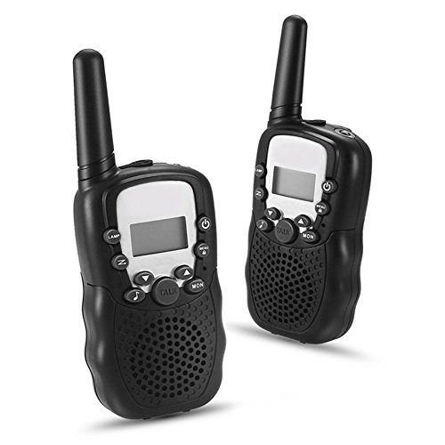JUN_L Children Walkie Talkie Two Ways Radio Toy T-388 Walkie Talkie for Kids, 462.550-467.7125 MHz 22 Channels FRS GMRS Handheld Mini Walkie Talkies for Outdoor Adventures Camping Hiking