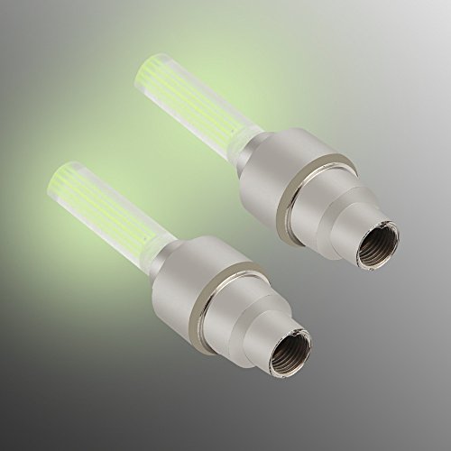 Kinrui Fashion 5Pcs The New Cool Bike Tire Wheel LED Lights Gas Nozzle Lamp Comes With Battery (yellow) - Thumbnail 4