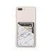 Phone Card Holder Sleeves uCOLOR White Marble PU Leather Wallet Pocket Credit Card ID Case Holder Pouch 3M Adhesive Sticker on Compatibe with iPhone Samsung Galaxy Android Smartphones
