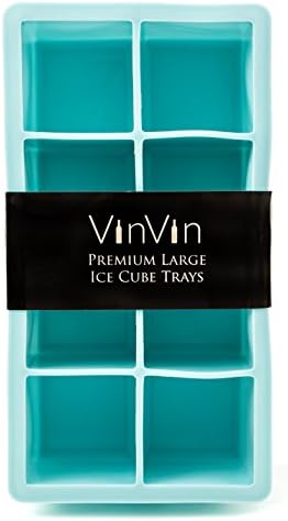 VinVin Premium Large Ice Cube Trays (Ice Blue)