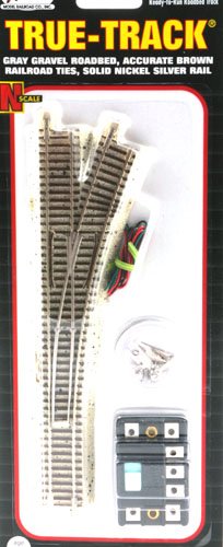 Atlas - N Code 65 True-Track 12.5" Right-Hand Turnout