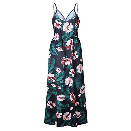 TOTOD Jumpsuit for Women, New Culottes Summer V-Neck Flower Party Playsuit Bohemian Floral Print Sexy Short Trousers Green