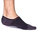 Bambu Mens Premium Non-Slip Bamboo No Show Socks - Breathable - 4 pairs