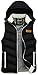 QZUnique Men's Casual Warm Waistcoat Vest Sleeveless Jacket with Detachable Hoodie