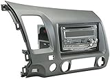 Scosche HA1561DGB Single or Double Din Installation Dash Kit for 2006-UP Honda Civic (Gray)