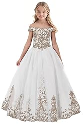 Tulle Flower Girl Dress for Wedding Sparkly