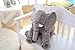MorisMos Elephant Stuffed Animal Toy Plush Gifts Toy for Kids Gift 24 inch (60x45x25cm) (Grey)