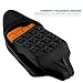 Yaktrax SkiTrax Ski Boot Tracks Traction and Protection Cleats (1 Pair), Small , Black/Orange
