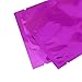 100x Premium Purple/Rose Mylar Foil Open Top Bags (7cm x 10cm)