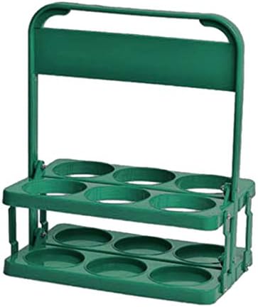 Joymerit ビールラック 希少 6ボトル ビール缶バスケット パーティー 収納ラック 緑