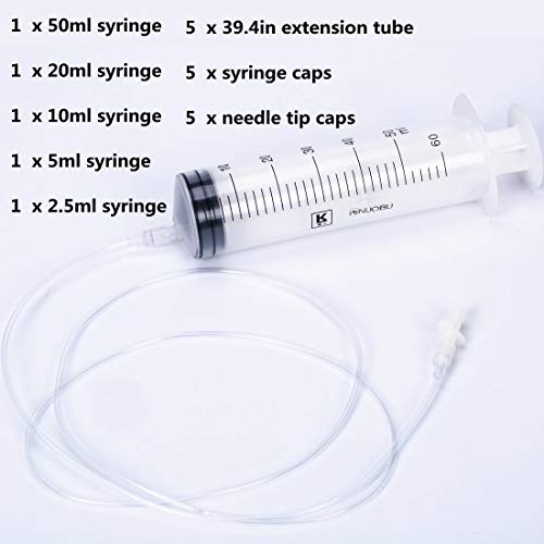 3 Disposable+Dispensing+Applicator+50+20+10+5+2+5ml+Tubing+Needle