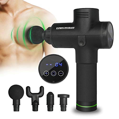 Percussion Massage Gun, Fascia Release Deep Tissue Massager, Handheld Massage Device 20 Speed Levels for Muscle Tension Relief Relaxation
