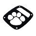 Xprite Matte Series Black Rear Tailight (Tail Light) Protector Cover Guards Paw Print Dog Paw Compatible with Jeep Wrangler TJ LJ 1985-2006