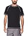 Amazon Essentials Men's Slim-Fit Short-Sleeve Quick-Dry UPF 50 Swim Tee, Washed Black, Large