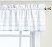 Lorraine Home Fashions Adirondack Valance, 60 by 12-Inch, White/Blue