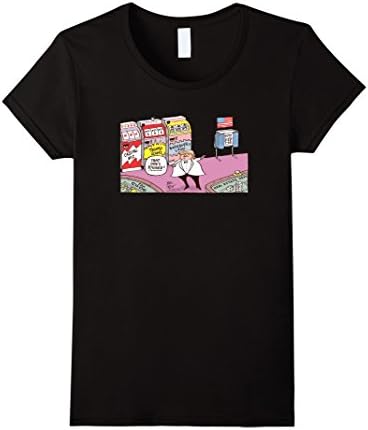 Womens Joel Pett: Trump, Bankruptcy, Taxes and Voter Fraud T-shirt Medium Black