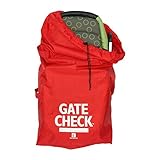 J.L. Childress Gate Check Bags for Standard/Double Strollers and Car Seats (Red)