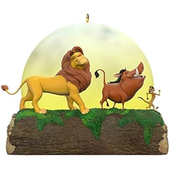 Hallmark Keepsake Christmas Ornament 2019 Year Dated Disney The Lion King 25th Anniversary Light and Sound (Plays Hakuna Matata)
