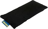 Yoga-Mad Eye Pillow 100% Organic Cotton Lavender Linseed FIlled Black view 2