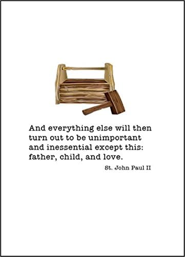 Pio Prints Brand And Everything Else Toolbox Father's Day Card with Envelope, 6 1/4 Inch