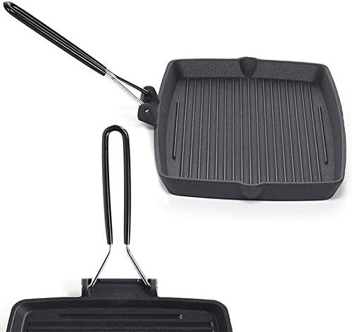 Non-Stick Sandwich Maker Enamelled Cast Iron Ilsa Mix Grill 22 x 34 cm For Hob Seconds and Contours, Meat, Roasting, Rolate, Brazed, Skewers, Fish and Vegetables