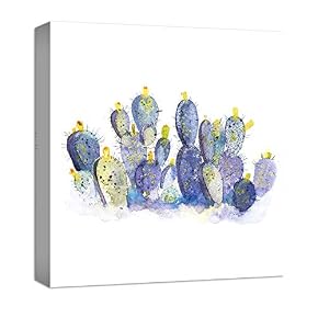 NWT Canvas Wall Art Beautiful Cactus Painting Artwork...