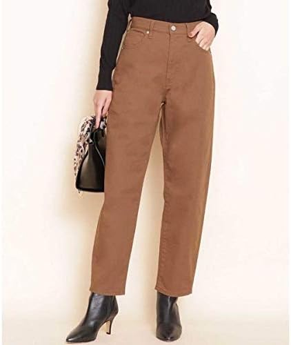 Amazon ナノ ユニバース レディース Nano Universe ハイウエストデニム L ブラウン1 38 ジーンズ 通販