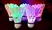 BLUBOON(TM) LED Badminton Set Shuttlecock Dark Night Glow Birdies Lighting for Outdoor/Indoor Sports Activities (Color, 4 Pcs)