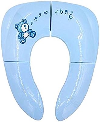 Foldable Potty Training Toilet Seat for Toddler -- Portable Folding Toddlers Bathroom Covers
