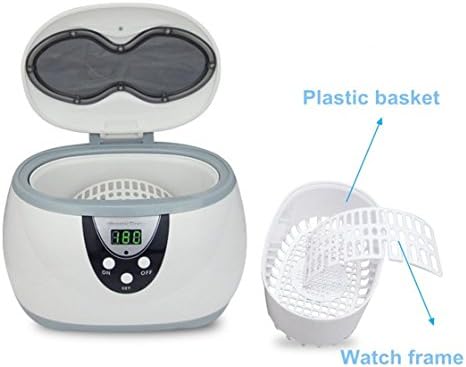 Professional Ultrasonic Cleaner with Digital Timer for Cleaning Jewelry Necklaces Watches Parts Tools etc