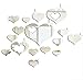 LEERYA Home 3D Removable Heart Art Decor Wall Stickers Living Room Decoration