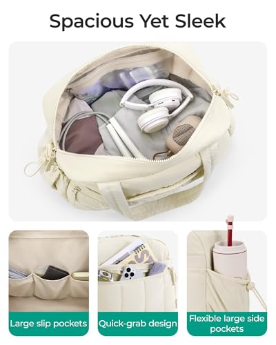 Gym Bag for Women, Lightweight Travel Duffel Bag with Wet Pocket, Water-Resistant Carry On Weekender Sports Bags