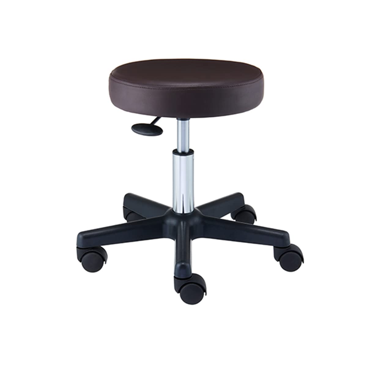 スツール OR ブラウン エステスツール 高さ約38.5-50.5cm 丸椅子 キャスター 高さ調整商品画像