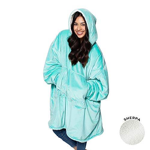 THE COMFY Original Oversized Microfiber & Sherpa Wearable Blanket