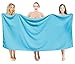 SALBAKOS 100% Turkish Cotton Jumbo Bath Sheet Towel Oversized 40x80 inch | Premium Hotel & Spa Quality, Soft, Absorbent, XL Bath Towels | Made in Turkey (Pack of 1, Aqua, Jumbo Bath Sheet)