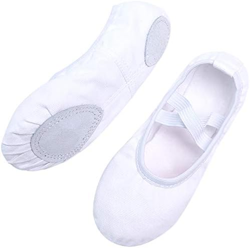 Koolen Ballet Shoes, Canvas Upper & Leather Sole Ballet Slippers, Ballet Dance Shoes for Girls (Toddler/Little Kid/Big Kid/Women)