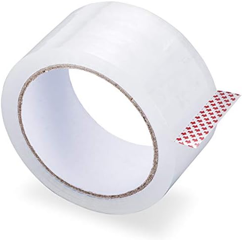 Clear Heavy Duty Packing Tape Industrial Depot Packaging Tapes for Shipping, Moving, Box, Office & Storage, 1.88 inches x 54.6 Yards, Single Roll