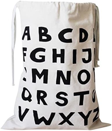 Large Sized Storage Baskets with Handle,Collapsible &amp; Convenient Home Organizer Containers for Kids Toys,Baby Clothing (alphabet)