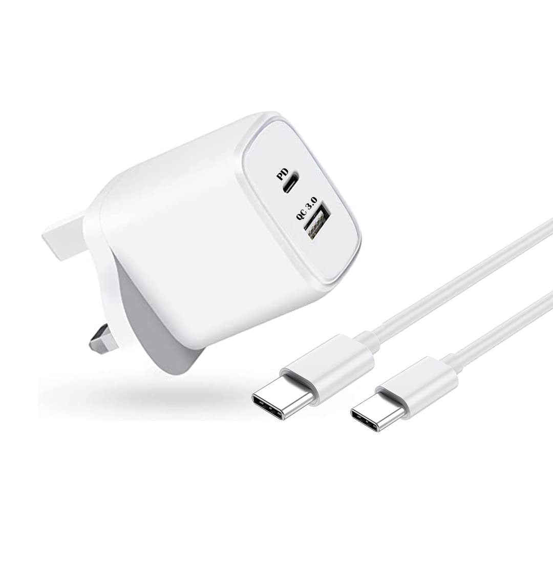 KP TECHNOLOGY Multi Port Charger for Honor 600/600 Pro / 600 Lite / 400/200 / 90/70 / 50 / (Smart) (Pro) (Lite) / Honor X6c / X6b / X7b / X8a / X7a / X6a / X6 / X7 / X8 (Plug + Cable) (WHITE)