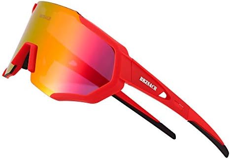 Cycling Polarized Sports Sunglasses with Interchangeable Lenens