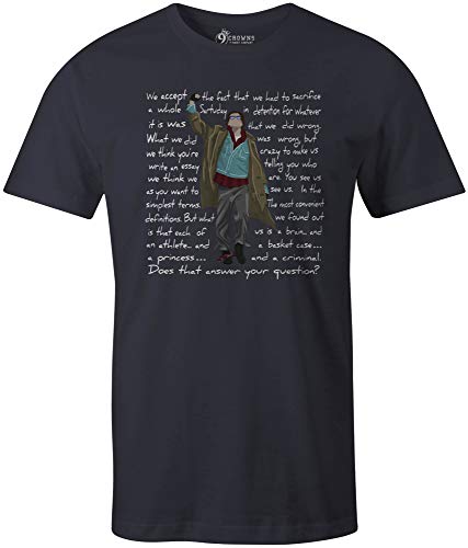 9 Crowns Tees 80's Classic John Bender Graphic Shirt-Unisex Metal-3XL