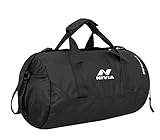 NIVIA Polyester Beast Water Resistant Gym Duffle Bag (Black)