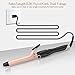SwanMyst Curling Iron 1 Inch Ceramic Tourmaline Barrel, Hair Curling Wand with Anti-Scald Insulated Tip, Dual Voltage, 265°F - 430°F for All Hair Types with Heat Resistant Glove