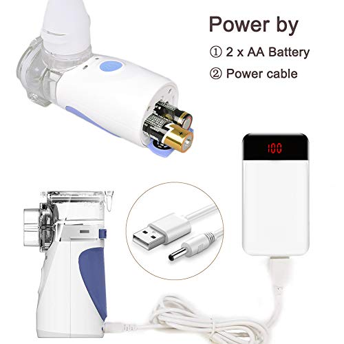 Mini Handheld Vaporiser, MAYLUCK Portable Vaporiser for Travel or Home Daily Use, Compact Humidifier Cool Mist for Kids and Adults - Thumbnail 3