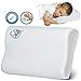 Memory Foam Pillow - Orthopedic Pillow for Women Kids Prevents Back Neck Pain + Free Bamboo Washable Cover Aloe Vera Back Stomach Side Sleepers - Aids Cervical Pain Soreness (B Shape, Small)